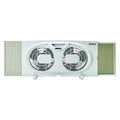 7" Blade Dia Window & Table Fan, 2 Speeds, 120VAC, Snap on Feet for Table or Floor Use