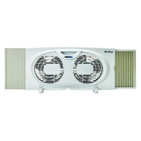 7" Blade Dia Window & Table Fan, 2 Speeds, 120VAC, Snap on Feet for Table or Floor Use