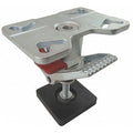 Adjustable Floor Lock, Top Plate, 8 in.