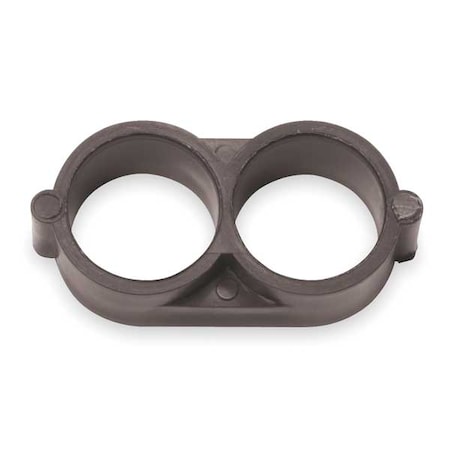 End Closure, 1/2 In. Tubing, Brn, Plstc, PK2