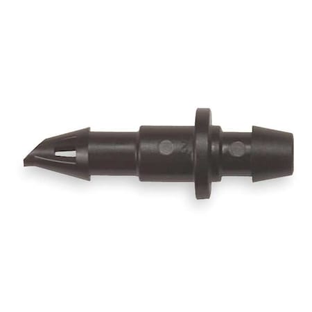 Coupling, 1/4 In. Tubing, Blk, Plstc, PK10