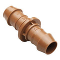 Coupling, 1/2 In. Tubing, Brn, Plastic, PK4