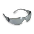 Safety Glasses, Condor V, Scratch-Resistant, Wraparound, Frameless, Gray Frame, Gray Mirror