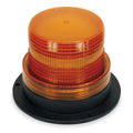 Warning Light, Amber, Strobe Tube, 12 to 80V DC, 72 FPM, 5 in Dia., Surface