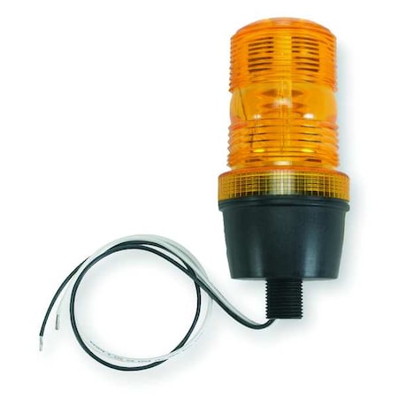 Warning Light, Amber, Strobe Tube, 120V AC, 72 Flashes per Minute, 8, 000 Hour Lamp Life