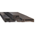 Piano Hinge, Aluminum, Center Pivot Mounting, 1 1/4 in Leaf W x 83 in Leaf H, Dark Bronze
