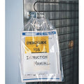 Reclosable Bag, Drawstring, 12 in L, 9 in W, 1.5 mil Thick, Polypropylene, Clear