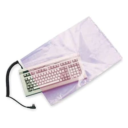 Open Poly Bags, 6 mil, Pink, None, 100 PK