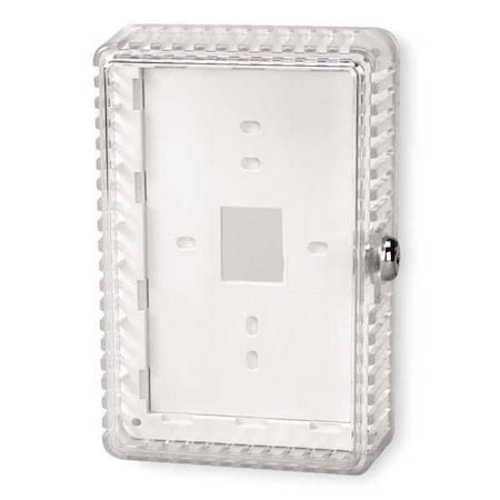 Universal Thermostat Guard, Off-White, Plastic