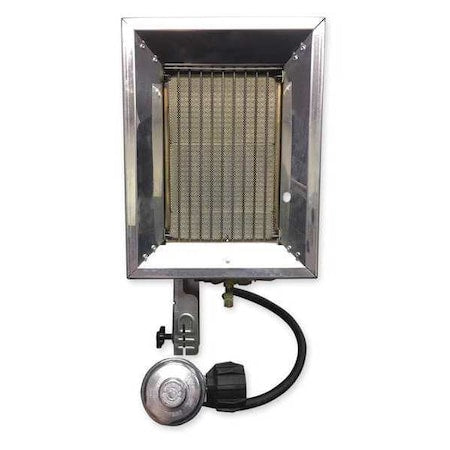 Portable Gas Tank-Top Heater, LP, Manual Pilot, 10 1/6 in Wx 4 1/2 in L