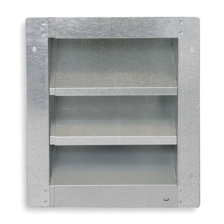 Louver, Adj w/ 28 to 46 In, Galv Steel