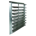 36 in 42"H-W 5.75"L Alu Wall Backdraft Dampr, 39-1/2 in x 39-1/2 in, Aluminum