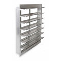 10 in 13"H-W 5 1/4"L Aluminum Backdraft Damper, 10-1/2 in x 10-1/2 in, Aluminum