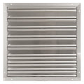 30 in 33"H-W 5.75"L Alu Wall Backdraft Dampr, 30-1/2 in x 30-1/2 in, Aluminum