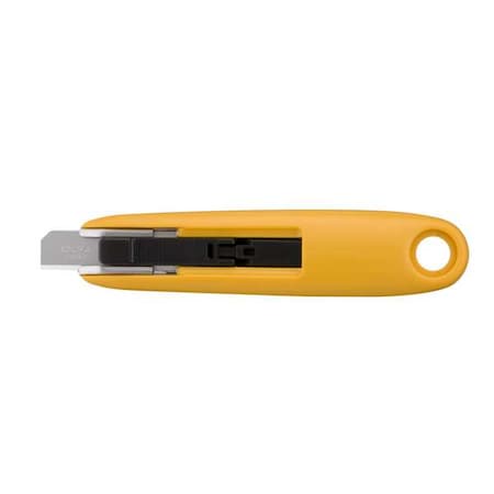 Safety Knife, 3-1/8 in., Black/Yellow