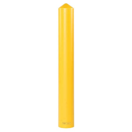 Post Sleeve, 4 In Dia., 56 In H, Yellow
