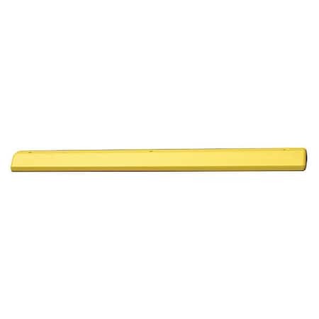 Parking Curb, 72 In, Yellow, Polyethylene