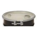 Open Head Transport Drum, Steel, 55 gal, Lined, Black