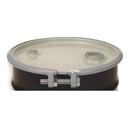 Open Head Transport Drum, Steel, 55 gal, Lined, Black