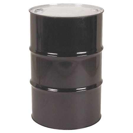 Closed Head Transport Drum, Steel, 55 gal, Unlined, Black