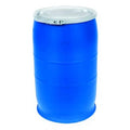 Open Head Transport Drum, Polyethylene, 30 gal, Unlined, Blue