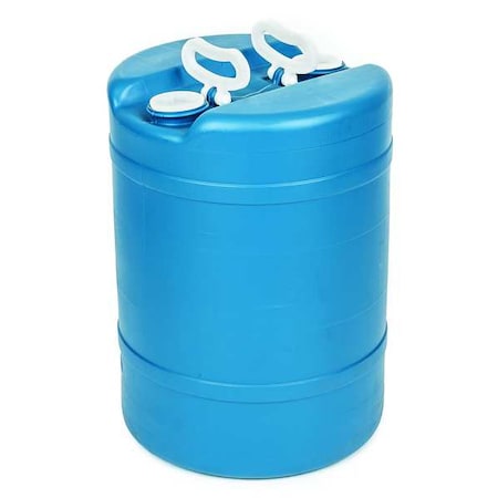 Closed Head Transport Drum, Polyethylene, 15 gal, Unlined, Blue