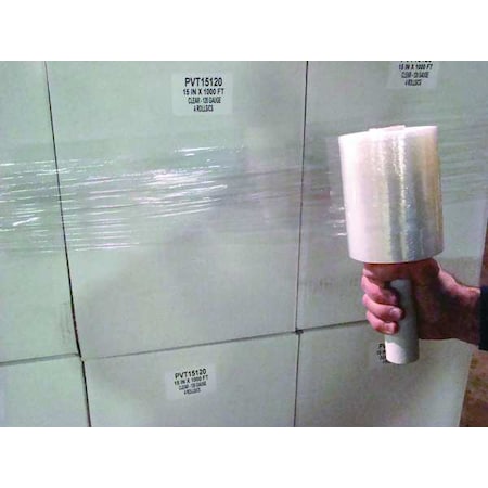 Stretch Wrap, 5" W x 700 ft. L, 120 ga, Cast Style, Clear, Heavy Duty