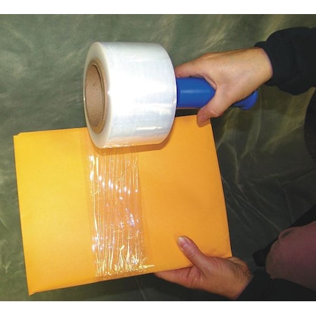 Stretch Wrap, 3" W x 700 ft. L, 120 ga, Cast Style, Clear, Heavy Duty
