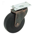 Swivel Plate Cstr, Rubber, 2-1/2 in, 75 lb.
