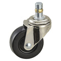 Swivel Stem Caster, Rubber, 2 in., 75 lb.