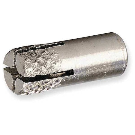 Multi-Set II Flush Embedment Anchor, 1/2" Dia, 1-5/8" L, 18-8 Stainless Steel Plain, 50 PK