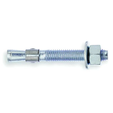 Wedge Anchor, Carbon Steel Zinc, 25 PK
