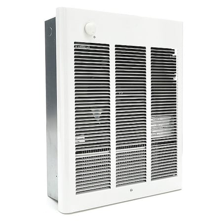 Recessed Electric Wall Heater Unit, 240V AC, 1500/3000W, 1 Phase, 5118/10236 BtuH, 81F Temp Rise