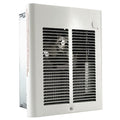 Recessed Electric Wall-Mount Heater, Recessed or Surface, 1000 W, 120V AC, White