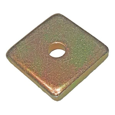 Channel Washer, 1/2 In, Gold, PK25
