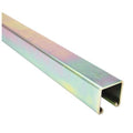 Single Channel Strut, Solid, Steel, Zinc-Plated, None Hole Size, Silver