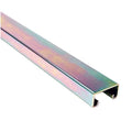 Single Channel Strut, Solid, Steel, Zinc-Plated, None Hole Size, Silver