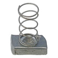Channel Spring Nut, 1/2 In, Silver, PK25