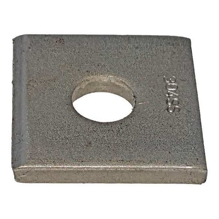 Channel Washer, 1/2 In, Silver, PK25