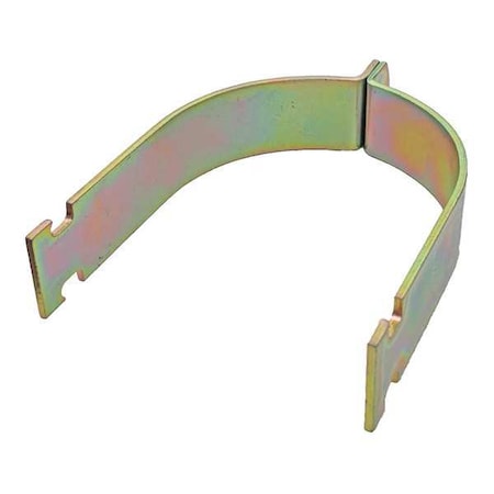Channel Rigid Pipe Clamp, 4 In, Gold, PK10