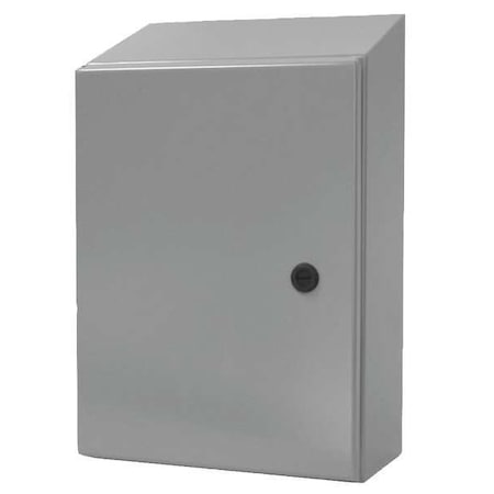 1/4 Turn Latch Electrical Enclosures, 16 in H, 6 in D, 12 in W, 12, 13, 3R, 4, Steel