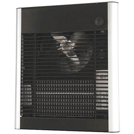 Recessed Electric Wall-Mount Heater, Recessed or Surface, 1500/2000 W, 240/277V AC, White