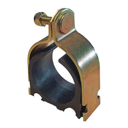 Channel Cushioned Clamp, 1-5/8 In, Gold