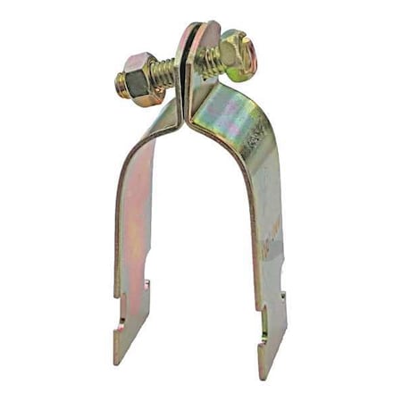 Channel OD Tubing Strap, 2-1/8 In, Gold
