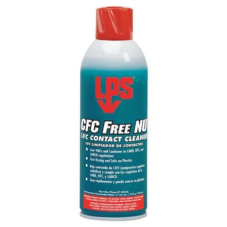 Contact Cleaner, Aerosol Spray Can, 11 oz, Liquid