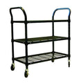 Wire Cart, 3 Shelf, 36x18x39, Black