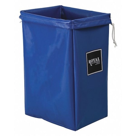 Open Top, Vinyl, Hamper Bag, Blue