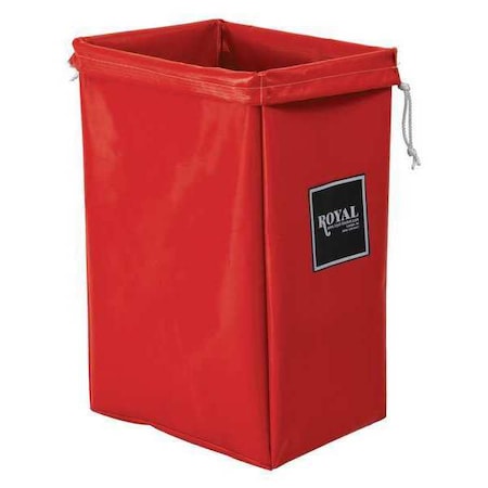 Open Top, Vinyl, Hamper Bag, Red