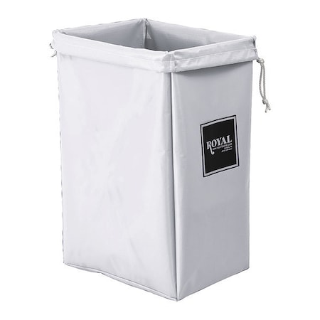 Open Top, Vinyl, Hamper Bag, White
