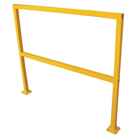 Sfty Hand Rail Section, L 96In, H 42-1/8In